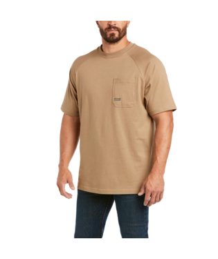[10035008] MNS RBR COTTON STRONG SHORT SLEEVE T SHIRT KHAKI
