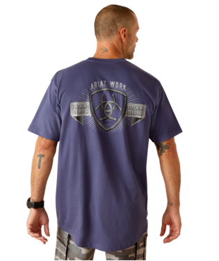 [10048981] MNS RBR COTTON STRONG STKDM SHORT SLEEVE T SHIRT BLUE