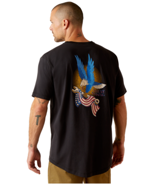 [10048988] MNS RBR WORKMAN VCTRY EAGLE SHORT SLEEVE T SHIRT BLACK