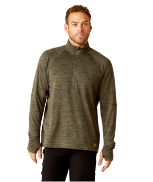 [10052998] MNS RBR GRDWK BSLY 1/4 ZIP LONG SLEEVE T SHIRT BEETLE