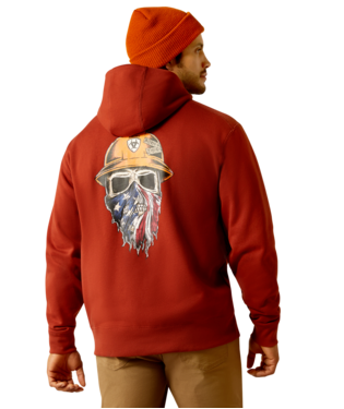 [10052756] SWEATSHIRT, MNS RBR BORN FULL ZIP HOODIE BURNT HENNA