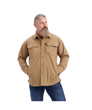 [10041695] MNS RBR DURASTR UTIL SFTSL JACKET FIELD KHAKI