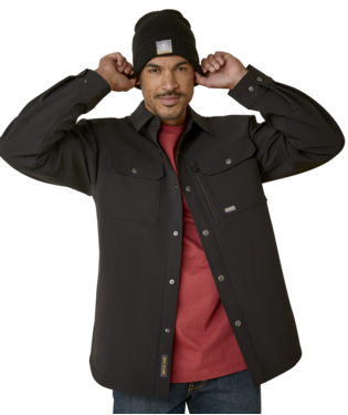 [10046058] MNS RBR DURASTR UTIL SFTSLL JACKET BLACK
