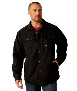 [10052122] MNS REBAR CANVAS SHIRT JACKET BLACK