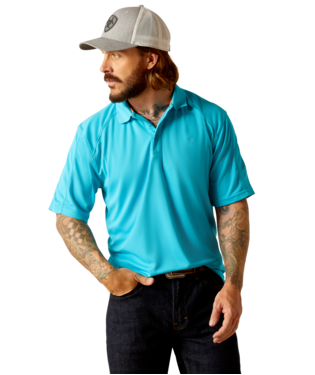 [10048850] MNS AC SHORT SLEEVE POLO TURQUOISE REEF
