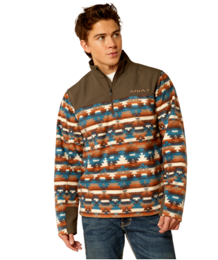 [10052731] MNS BASIS 2.0 1/4 ZIP SWEATSHIRT TURQUOISE SERAPE