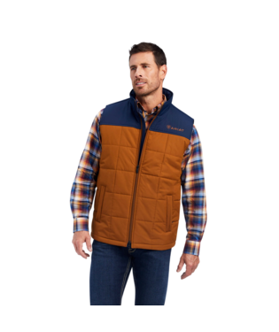 [10041524] MNS CRIUS INSULATED VEST CHESTNUT/NAVY