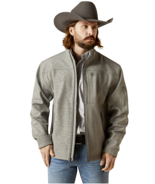 [10046607] MNS VRNN 2.0 SFTSHLL JACKET JETTY GREY EMBOSSED