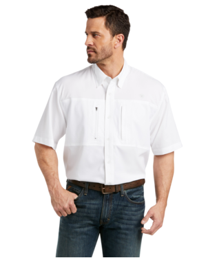 [10034962] MNS VENTTEK CLSSC SHORT SLEEVE SHIRT WHITE