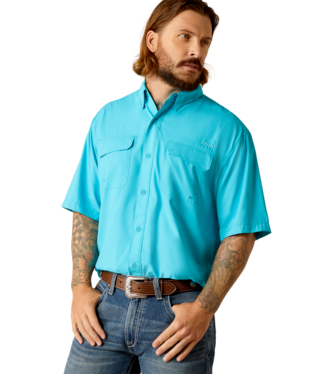 [10048844] MNS VENTTEK SHORT SLEEVE SHIRT NEWSBOY BLUE
