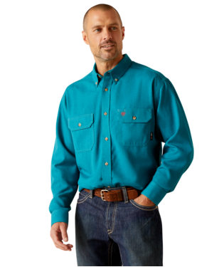 MNS FR AIR INHERENT LONG SLEEVE WORK SHIRT AQUA