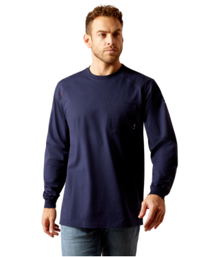 MNS FR PIMA LONG SLEEVE T SHIRT NAVY