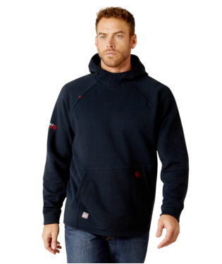 Ariat Men's FR Primo Polartec Fleece Pullover 2.0 Hoodie- Navy