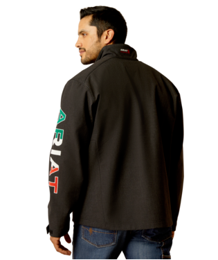 MNS FR TEAM LOGO SOFTSHELL JACKET BLACK/MEXICO