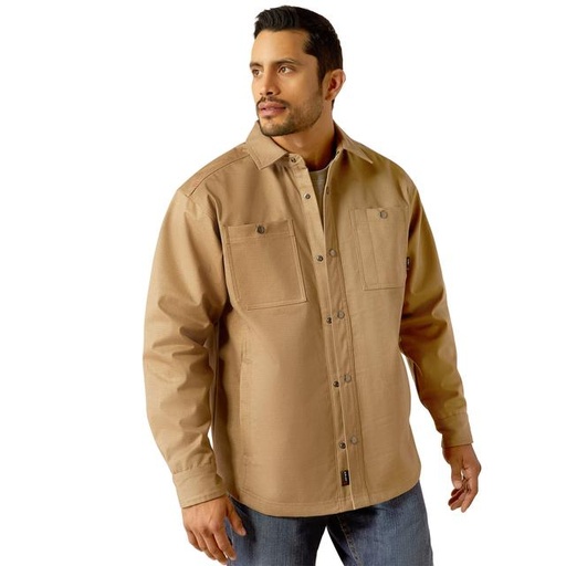 MNS FR RIPSTOP SOFTSHELL SHIRT JACKET KHAKI