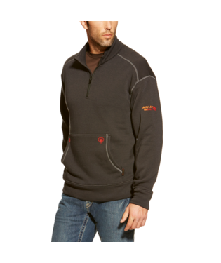 MNS FR POLARTEC FLEECE 1/4 ZIP TOP BLACK