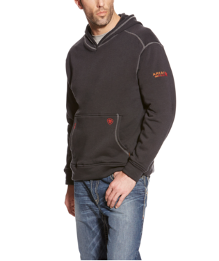***Item Discontinued-Limited Quantities*** Ariat Men's FR Polartec Hoodie - Black