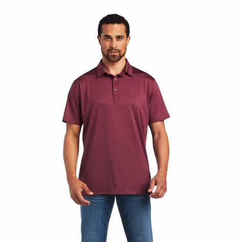 [10040612] MNS CHARGER 2.0 FITTED SHORT SLEEVE POLO MALBEC