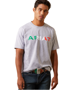 [10043100] MNS ARIAT VIVA MX INDPNTSMU SHORT SLEEVE T SHIRT HEATHER GRAY