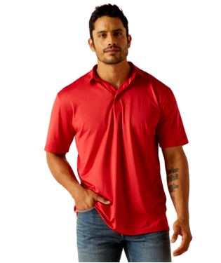 [10048730] MNS CHARGER 2.0 SHORT SLEEVE POLO HAUTE RED