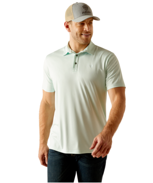 [10048896] MNS CHARGER 2.0 FTD SHORT SLEEVE POLO BLEACHED AQUA