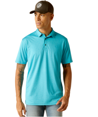 [10049012] MNS CHARGER 2.0 FTD SHORT SLEEVE POLO TURQUOISE REEF