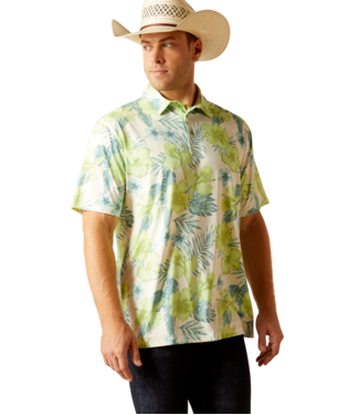 [10051361] MNS 360 AIRFLOW SHORT SLEEVE POLO HERBAL GARDEN