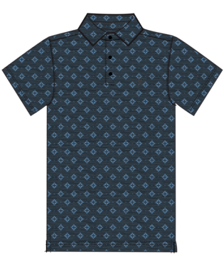 [10051372] MNS CHARGER 2.0 PRINTED SHORT SLEEVE POLO DRESS BLUES