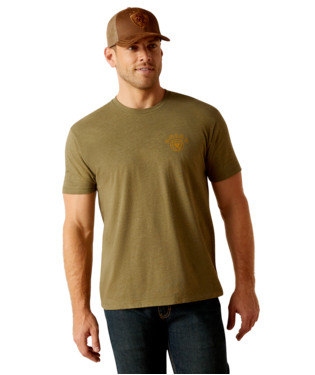 [10051390] MNS ARIAT BISBEE CIRCLE T SHIRT MILITARY HEATHER