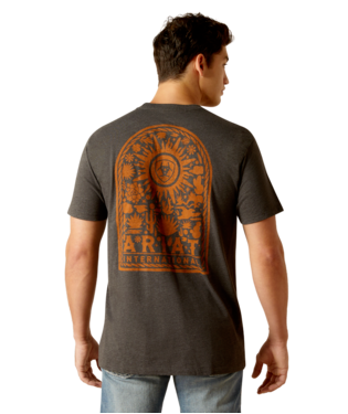[10051756] MNS ARIAT SOL ARCH SHORT SLEEVE T SHIRT CHARCOAL HEATHER
