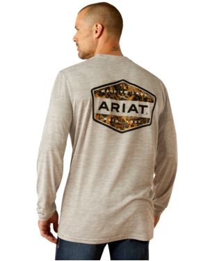 [10052008] MNS CHARGER MUD SHIELD LONG SLEEVE T SHIRT LIGHT GREY HEATHER