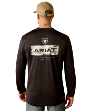 [10052009] MNS CHARGER STACKS LONG SLEEVE T SHIRT BLACK
