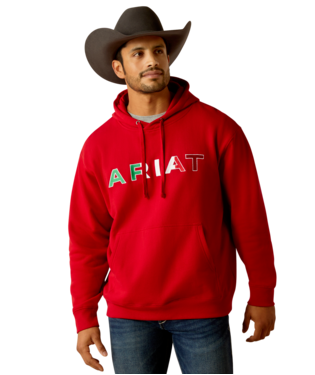 [10046174] SWEATSHIRT, MNS MEXICO HOODIE RED
