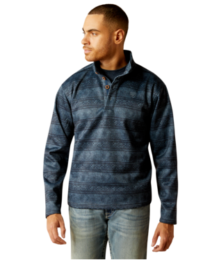 [10052697] MNS WESLEY SWEATER BLUE SOUTHWEST SERAPE