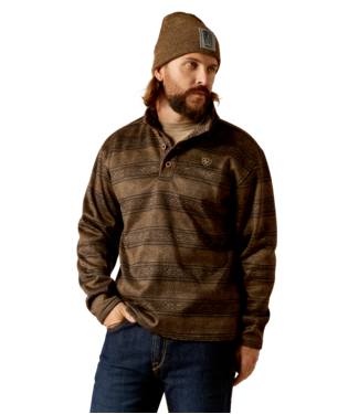 [10052698] MNS WESLEY SWEATER BROWN SOUTHWEST SERAPE