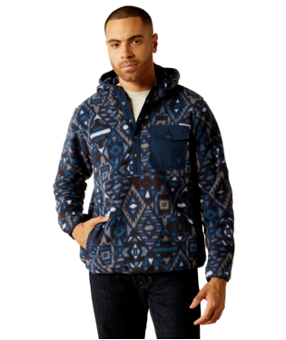 [10052996] SWEATSHIRT, MNS POLAR BEAR FLEECE HOODIE NAVY SW