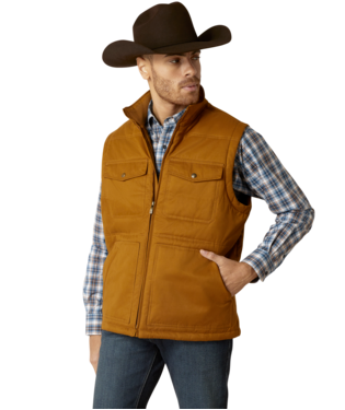 [10046386] MNS GRIZZLY 2.0 CANVAS VEST CHESTNUT