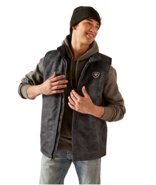 [10046719] MNS TEAM LOGO INS VEST EBONY CAMO