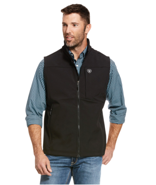[10028321] MNS LOGO 2.0 SOFTSHELL LOGO VEST BLACK