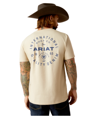 [10052503] MNS ARIAT STAMPED SEAL SHORT SLEEVE T SHIRT NATURAL