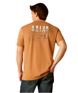 [10052505] MNS ARIAT HORIZON OASIS SHORT SLEEVE T SHIRT CHIPMUNK
