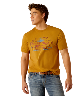 [10052506] MNS ARIAT AMIGO SHORT SLEEVE T SHIRT HARVEST GOLD