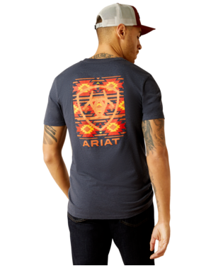 [10052573] MNS ARIAT EAGLE ROCK SHORT SLEEVE T SHIRT NAVY HEATHER