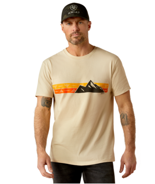 [10053996] MNS ARIAT SW MOUNT STRIPE SHORT SLEEVE T SHIRT NATURAL