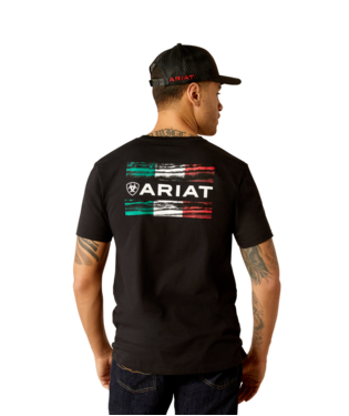 [10053997] MNS ARIAT VIVA MEXICO WOOD SHORT SLEEVE T SHIRT BLACK