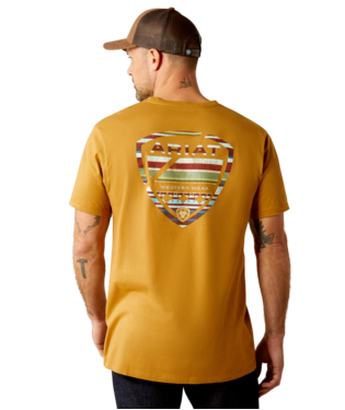 [10054005] MNS ARIAT SERAPE SEAL SHORT SLEEVE T SHIRT HARVEST GOLD
