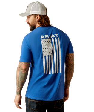 [10054174] MNS ARIAT FREEDOM SHORT SLEEVE T SHIRT ROYAL HEATHER