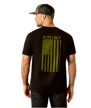 [10054175] MNS ARIAT FREEDOM SHORT SLEEVE T SHIRT BLACK