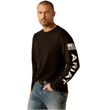 [10054193] MNS ARIAT ELEVATED V2 LONG SLEEVE T SHIRT BLACK