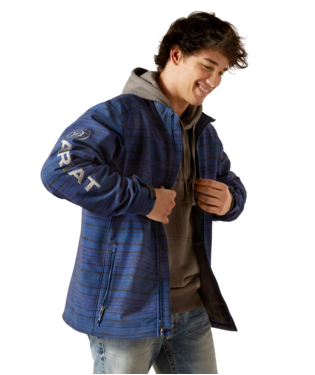 [10046789] MNS LOGO 2.0 SOFTSHELL JACKET MIDSUMMER NIGHT